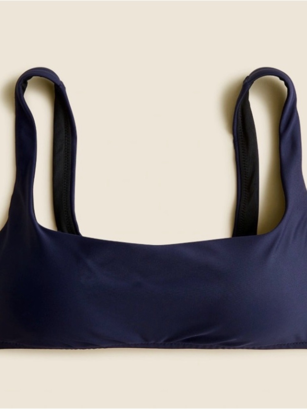 J. Crew Navy Square Bralette Bikini Top